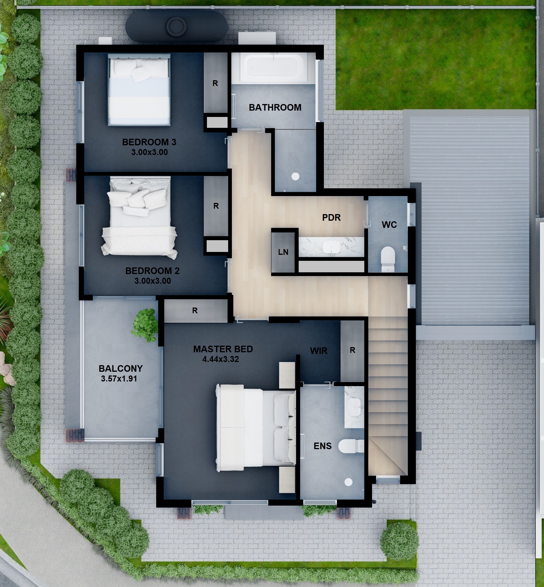 2 Up Stairs B