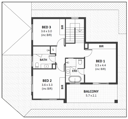 Lot 15 Marketing Floor Plan - Upstairs