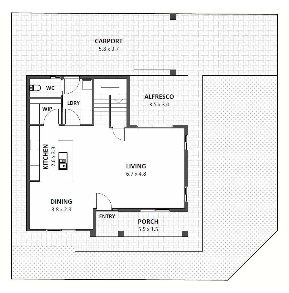 Lot 107 Downstairs